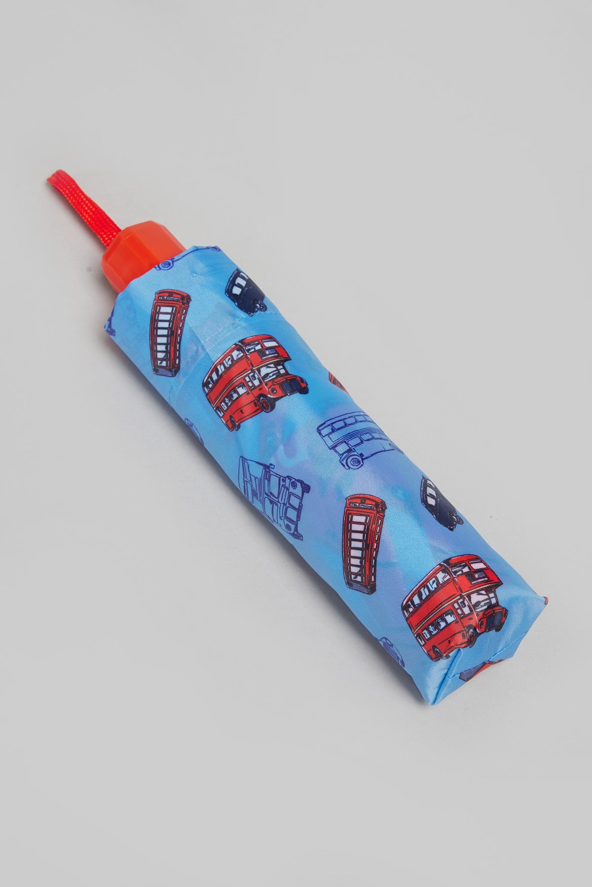 PADDINGTON CLASSIC AOP BLUE &amp; RED POLYESTER UMBRELLA