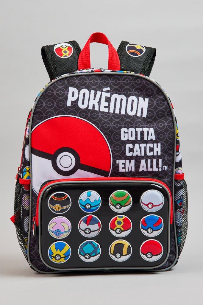 POKEMON POKEBALL MOULDED POCKET BACKPACK