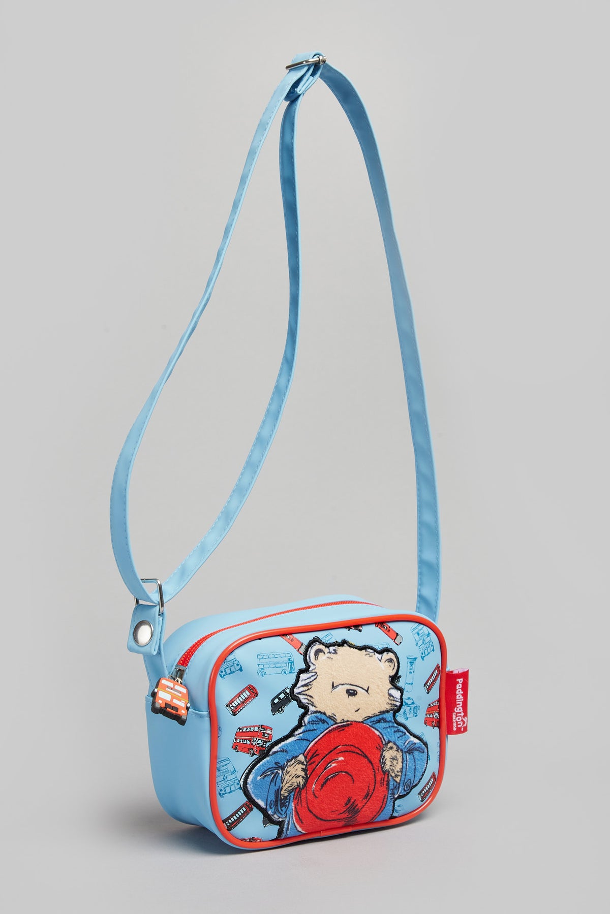 PADDINGTON PU BLUE AND RED X-BODY BAG