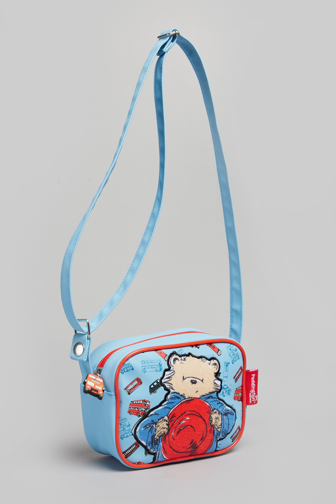 PADDINGTON PU BLUE AND RED X-BODY BAG