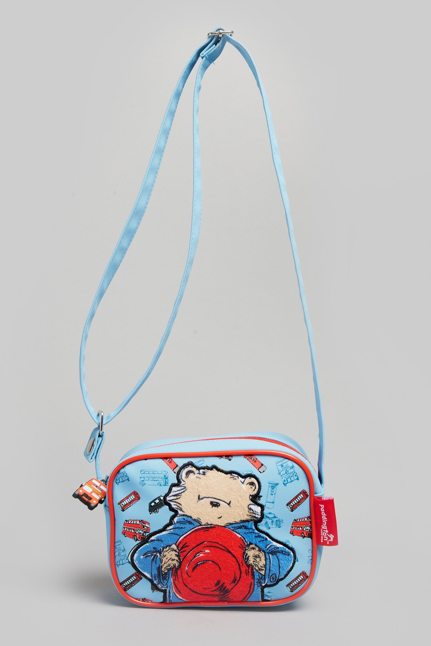 PADDINGTON PU BLUE AND RED X-BODY BAG