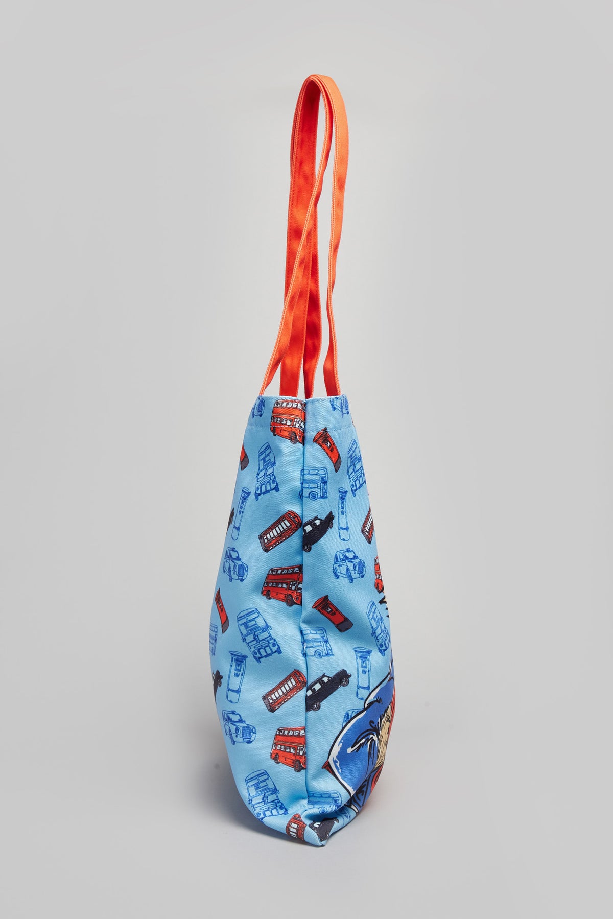 PADDINGTON CREAM, RED &amp; BLUE CANVAS TOTE BAG