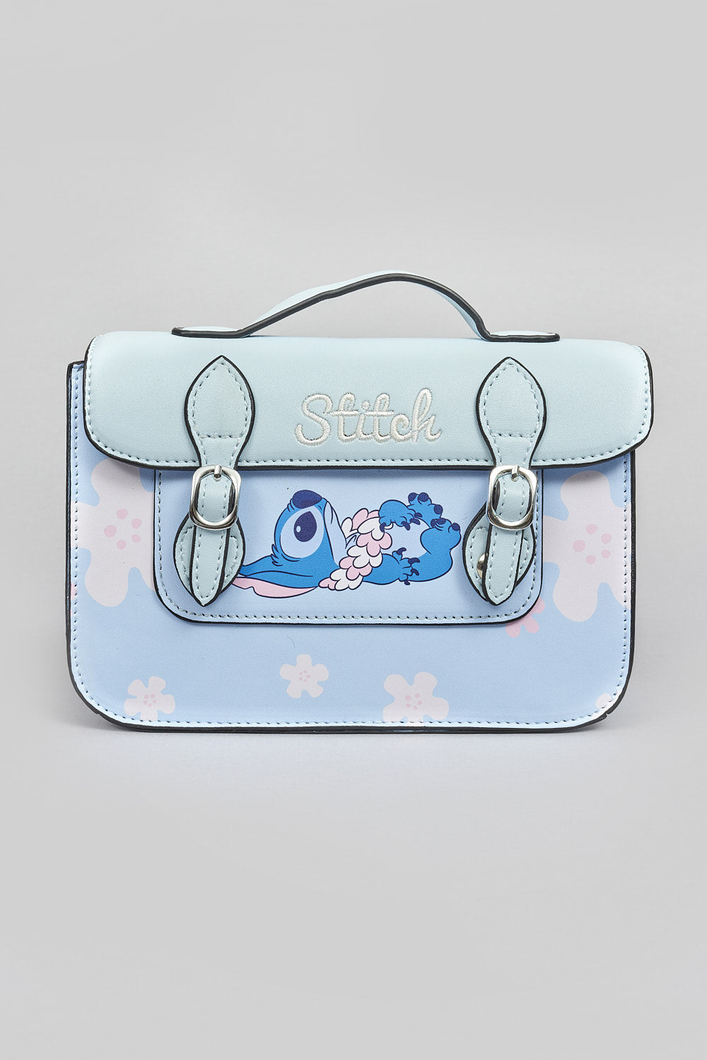 STITCH PU CROSS BODY SATCHEL