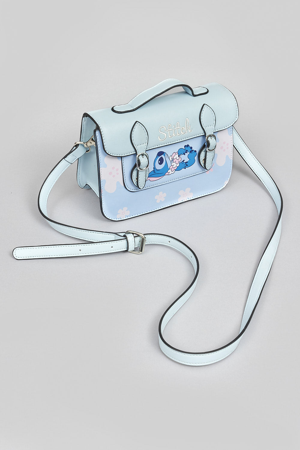 STITCH PU CROSS BODY SATCHEL