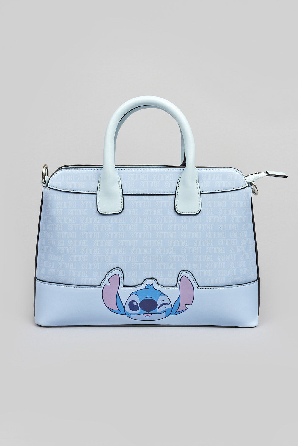 STITCH PU STRUCTURED HANDBAG