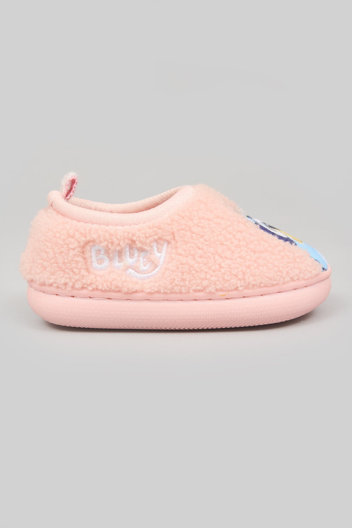 BLUEY PINK BORG SLIPPER