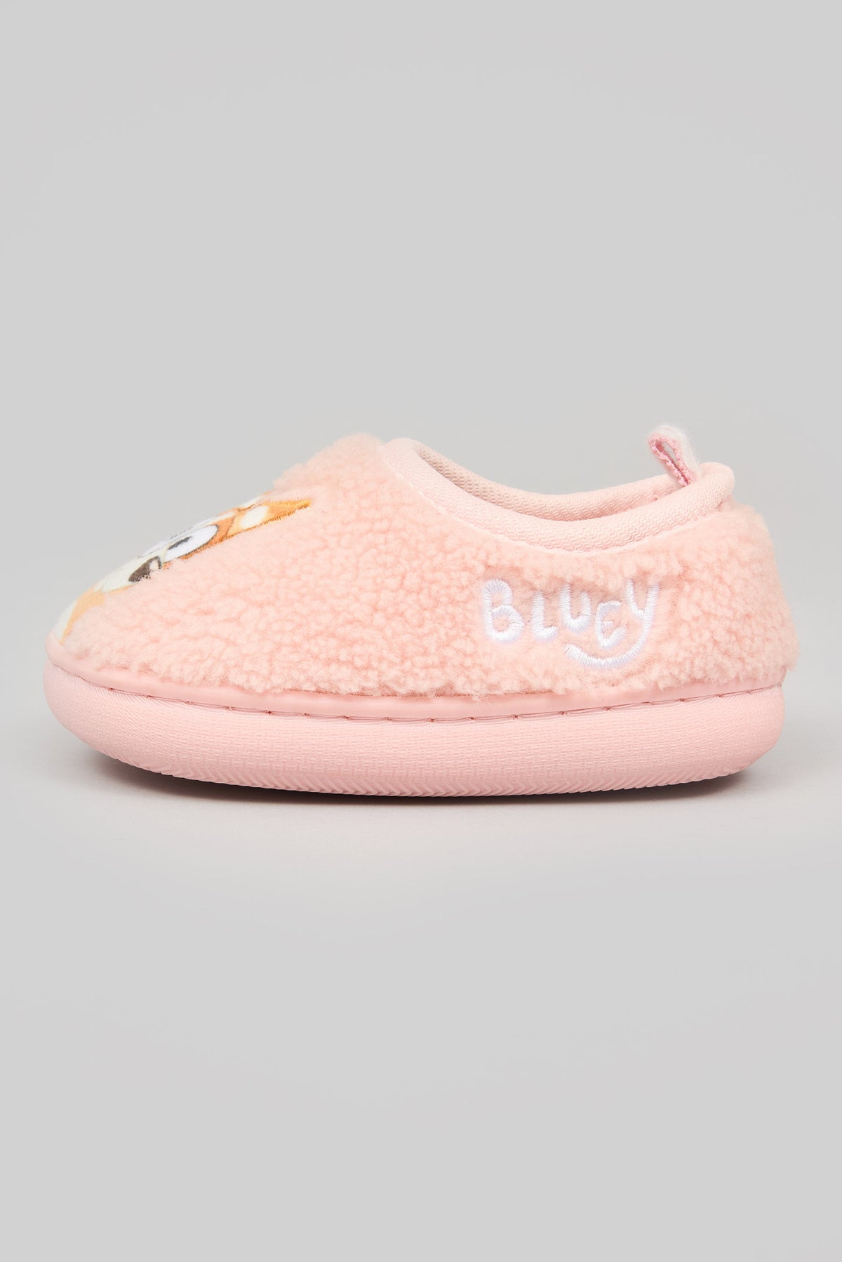 BLUEY PINK BORG SLIPPER