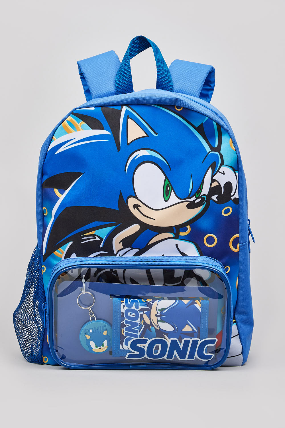 SONIC RINGS BACKPACK, WALLET AND KEYRING SET