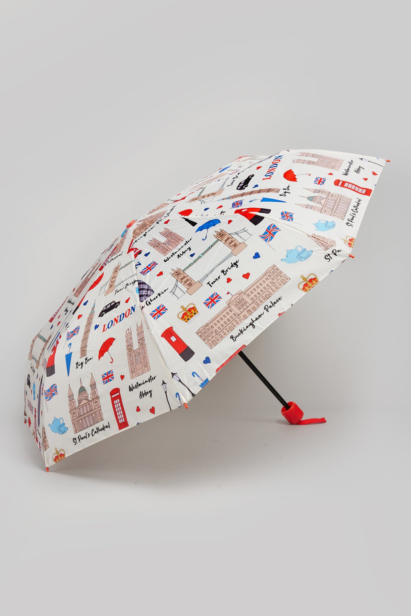 SKETCH LONDON POLYESTER FOLD UMBRELLA